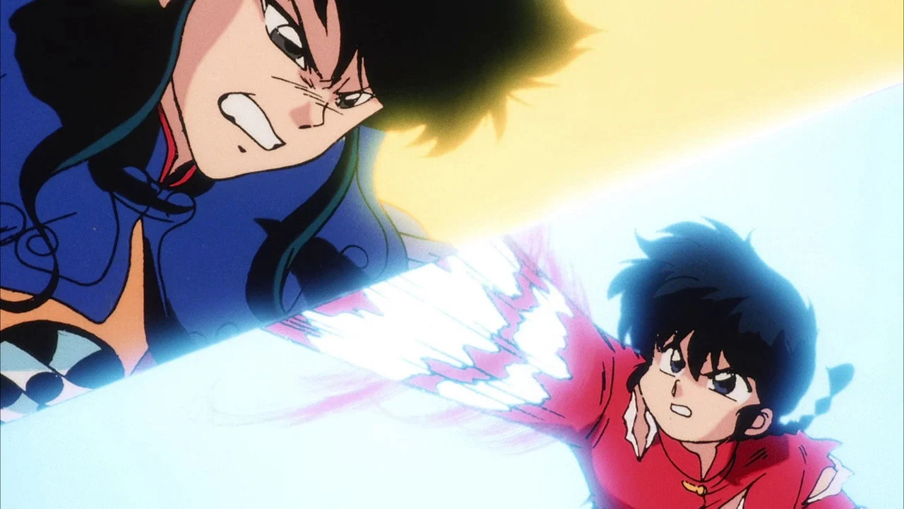 Ranma ½ Gran Golpe en Nekonron, China - Backdrop