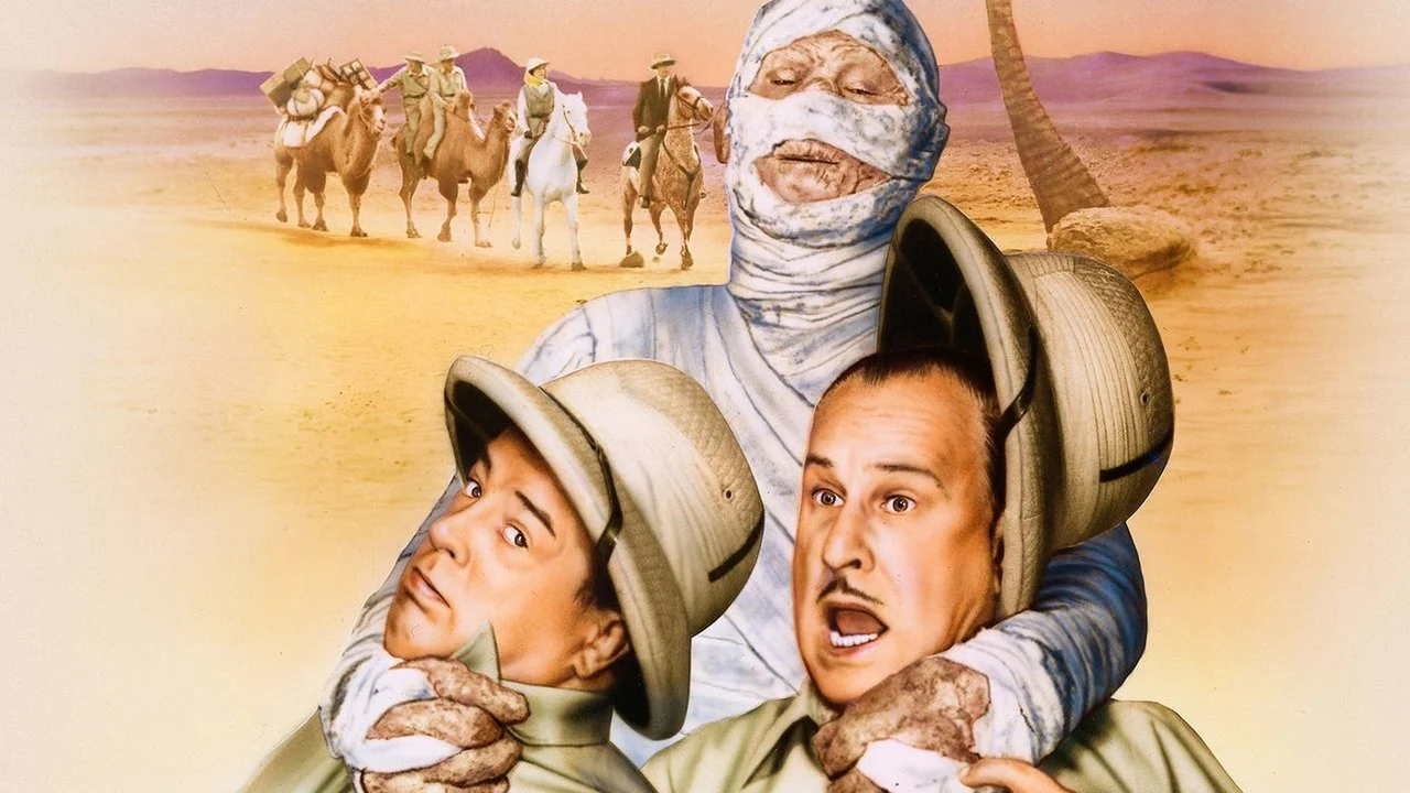 Abbott y Costello Contra la Momia - Backdrop